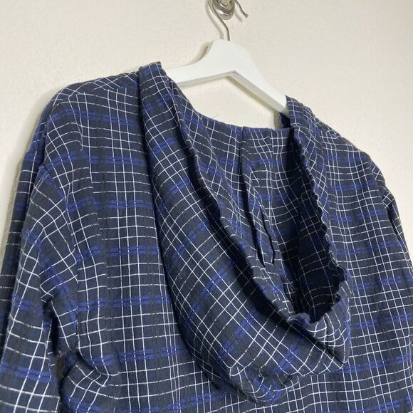 Papermoon Window Pane Plaid Hooded Tunic Dress Sz S NWT - Picture 10 of 12